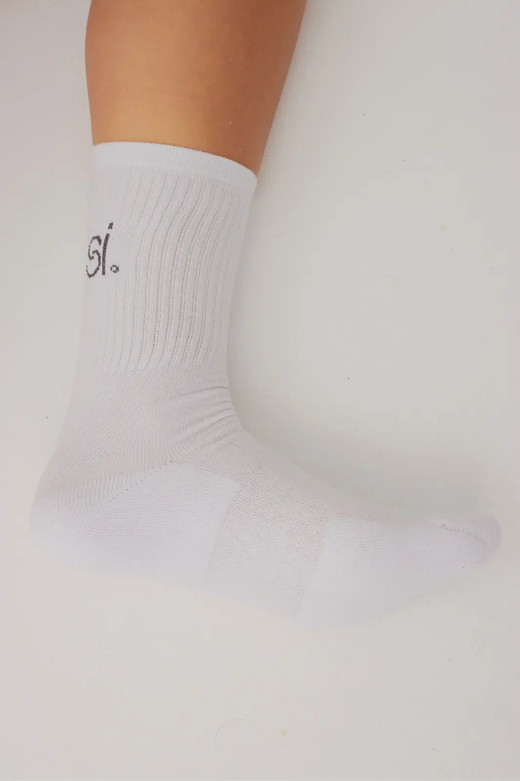 Unisex Half-Crew Throwback White